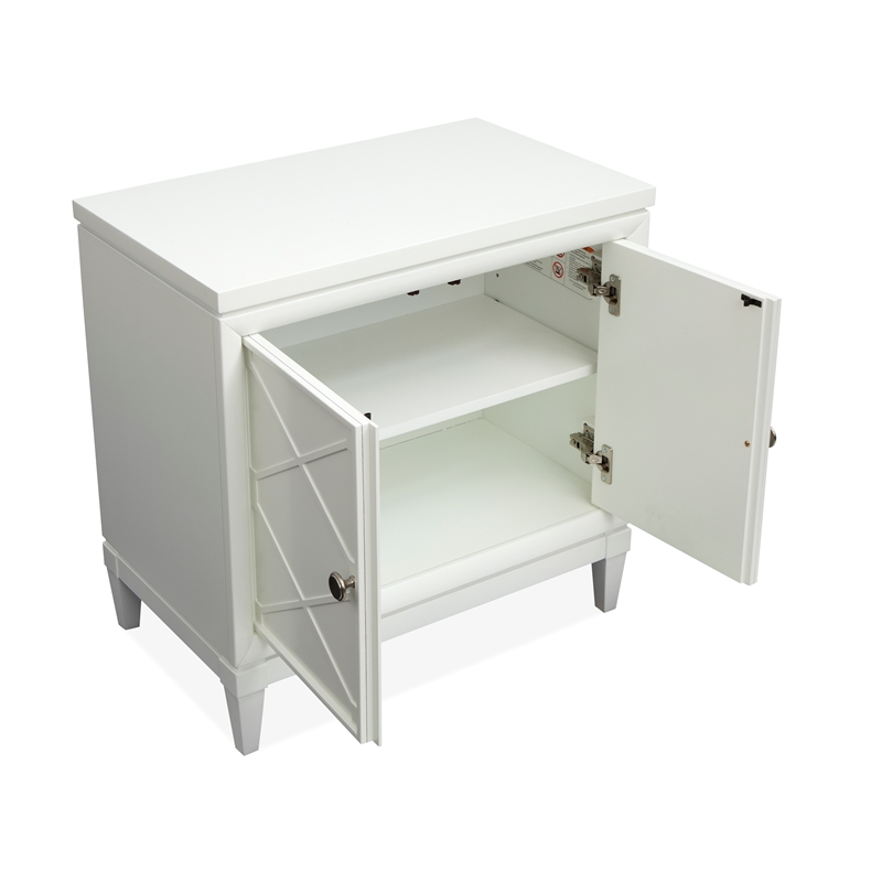 Magnussen Home Springhouse Whisper White Door Nightstand