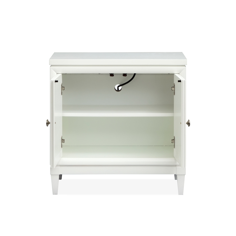Magnussen Home Springhouse Whisper White Door Nightstand