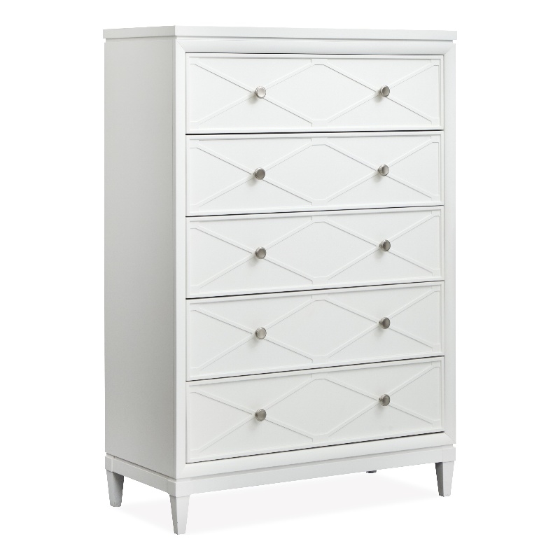 Magnussen Home Springhouse Whisper White 5-Drawers Bedroom Chest