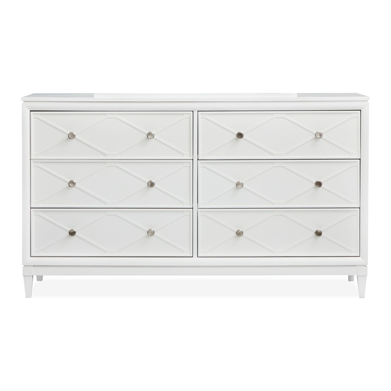 Magnussen Home Springhouse Double Drawer Dresser With Landscape Mirror