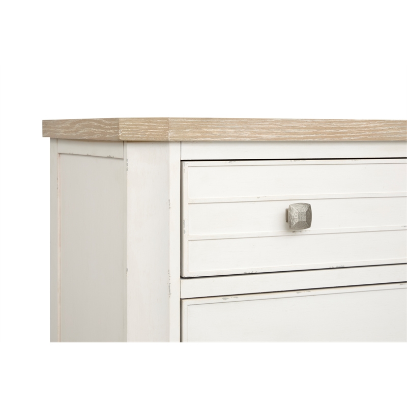 Salt Life Home Echo Isles Sea Pearl And Driftwood 5-Drawers Chest