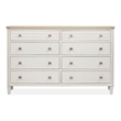 Salt Life Home Echo Isles Sea Pearl And Driftwood 8-Drawer Dresser
