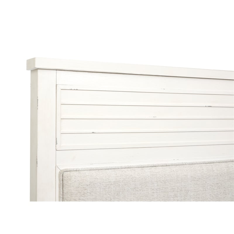 Salt Life Home Echo Isles Sea Pearl And Driftwood Queen Upholstered Panel Bed