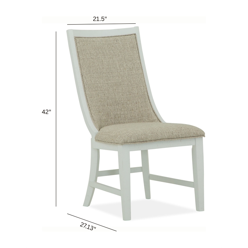 Magnussen Home Heron Cove Upholstered Host Chair Two Pack