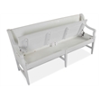 Magnussen Home Heron Cove Chalk White And Dovetail Grey Bench