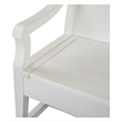 Magnussen Home Heron Cove Chalk White And Dovetail Grey Bench