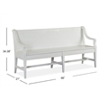 Magnussen Home Heron Cove Chalk White And Dovetail Grey Bench