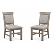 Magnussen Home Tinley Park Dove Tail Grey Upholstered Side Chair Two Pack