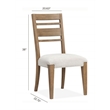 Magnussen Home Plum Creek Sierra Brown Upholstered Side Chair Two Pack