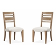 Magnussen Home Plum Creek Sierra Brown Upholstered Side Chair Two Pack