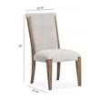 Magnussen Home Plum Creek Sierra Brown Upholstered Side Chair Two Pack