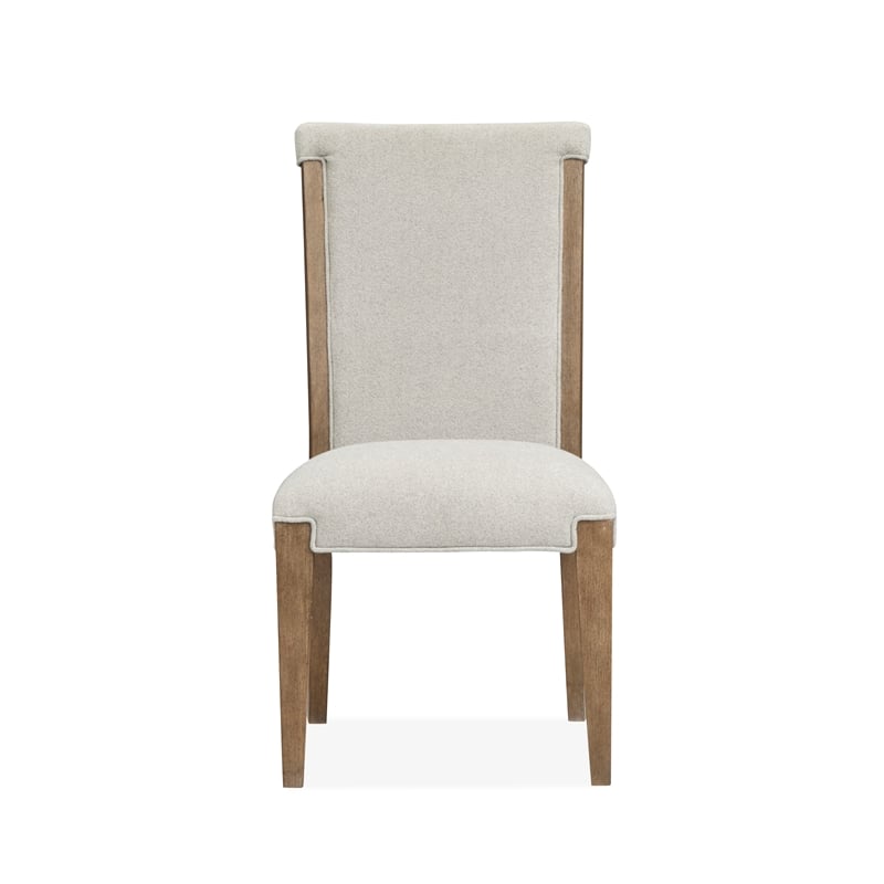 Magnussen Home Plum Creek Sierra Brown Upholstered Side Chair Two Pack