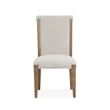 Magnussen Home Plum Creek Sierra Brown Upholstered Side Chair Two Pack