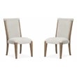 Magnussen Home Plum Creek Sierra Brown Upholstered Side Chair Two Pack