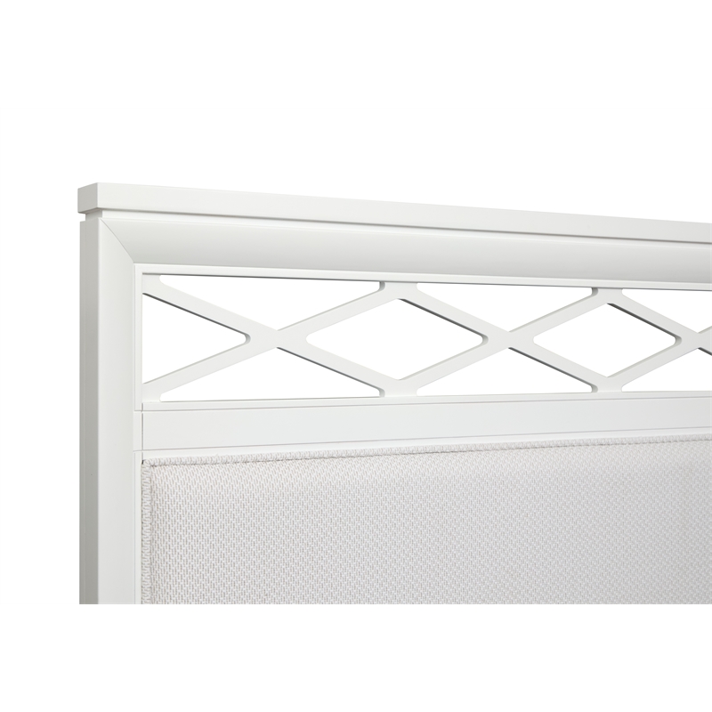 Magnussen Home Springhouse Whisper White Queen Upholstered Panel Bed