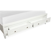 Magnussen Home Springhouse Whisper White Queen Upholstered Panel Storage Bed