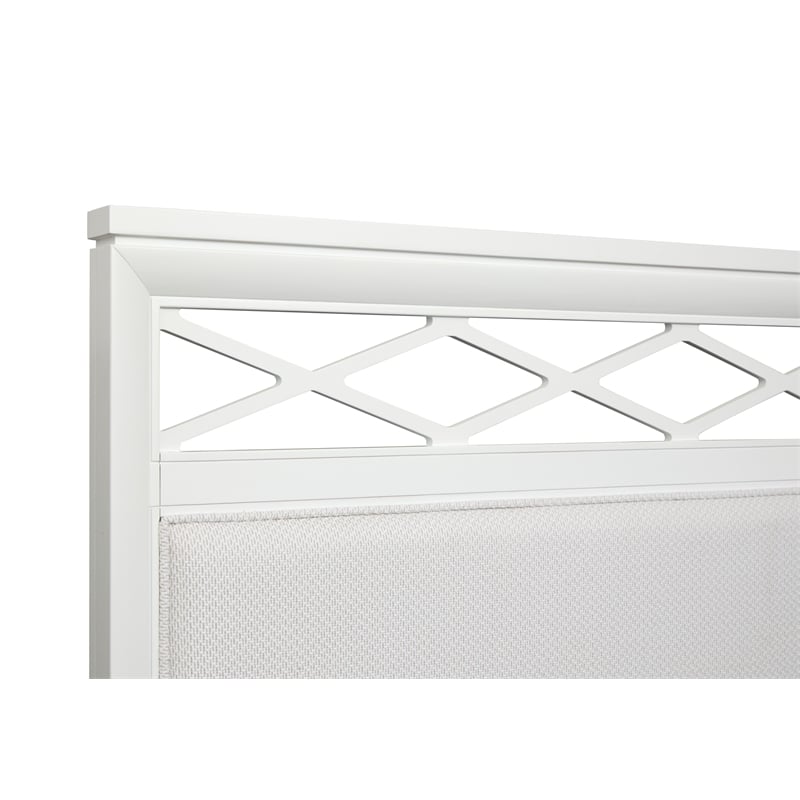 Magnussen Home Springhouse Whisper White King Upholstered Panel Bed