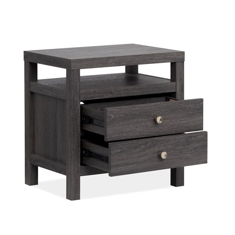 Magnussen Home Merrifield Raisin Black Drawer Nightstand