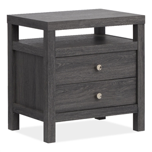 Magnussen Home Merrifield Raisin Black Drawer Nightstand