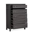 Magnussen Home Merrifield Raisin Black 5-Drawers Bedroom Chest