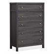 Magnussen Home Merrifield Raisin Black 5-Drawers Bedroom Chest