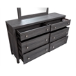Magnussen Home Merrifield Raisin Black 6-Drawers Bedroom Dresser