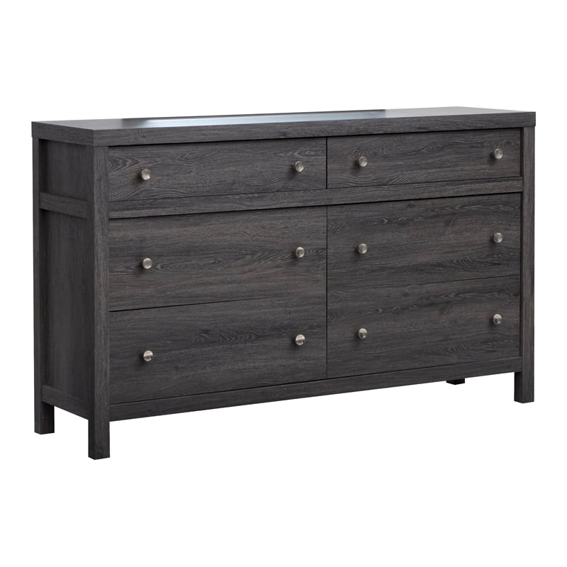 Magnussen Home Merrifield Raisin Black Dresser With Portrait Mirror