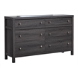 Magnussen Home Merrifield Raisin Black Dresser With Portrait Mirror