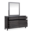 Magnussen Home Merrifield Raisin Black Dresser With Portrait Mirror