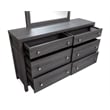 Magnussen Home Merrifield Raisin Black Dresser With Portrait Mirror