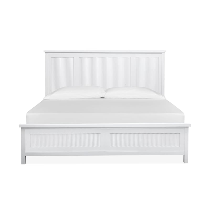 Salt Life Home Windmill Harbour White Whisp And Sand King Panel Bed