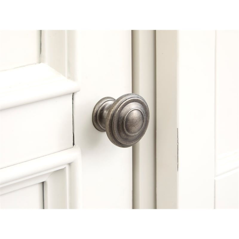 Magnussen Home Willowbrook Egg Shell White Display Cabinet