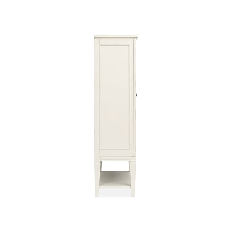 Magnussen Home Willowbrook Egg Shell White Display Cabinet