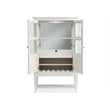 Magnussen Home Willowbrook Egg Shell White Display Cabinet