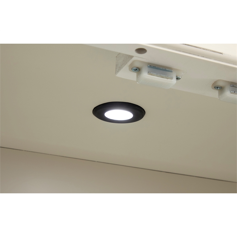 Magnussen Home Willowbrook Egg Shell White Display Cabinet