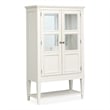 Magnussen Home Willowbrook Egg Shell White Display Cabinet