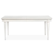 Magnussen Home Willowbrook Egg Shell White Extendable Rectangular Dining Table