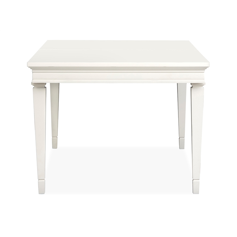 Magnussen Home Willowbrook Egg Shell White Extendable Rectangular Dining Table