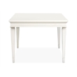 Magnussen Home Willowbrook Egg Shell White Extendable Rectangular Dining Table