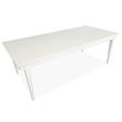 Magnussen Home Willowbrook Egg Shell White Extendable Rectangular Dining Table