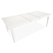 Magnussen Home Willowbrook Egg Shell White Extendable Rectangular Dining Table