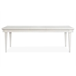 Magnussen Home Willowbrook Egg Shell White Extendable Rectangular Dining Table