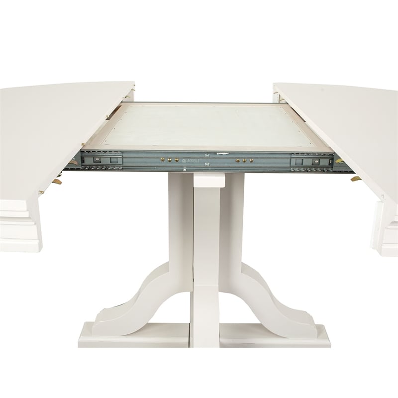 Magnussen Home Willowbrook Egg Shell White Extendable 48