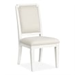 Magnussen Home Willowbrook Egg Shell White Upholstered Side Chair Two Pack