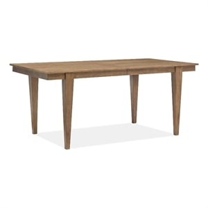 Magnussen Home Lindon Belgian Wheat Extendable Rectangular Dining Table