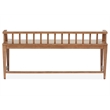 Magnussen Home Lindon Belgian Wheat Low Back Arm Bench
