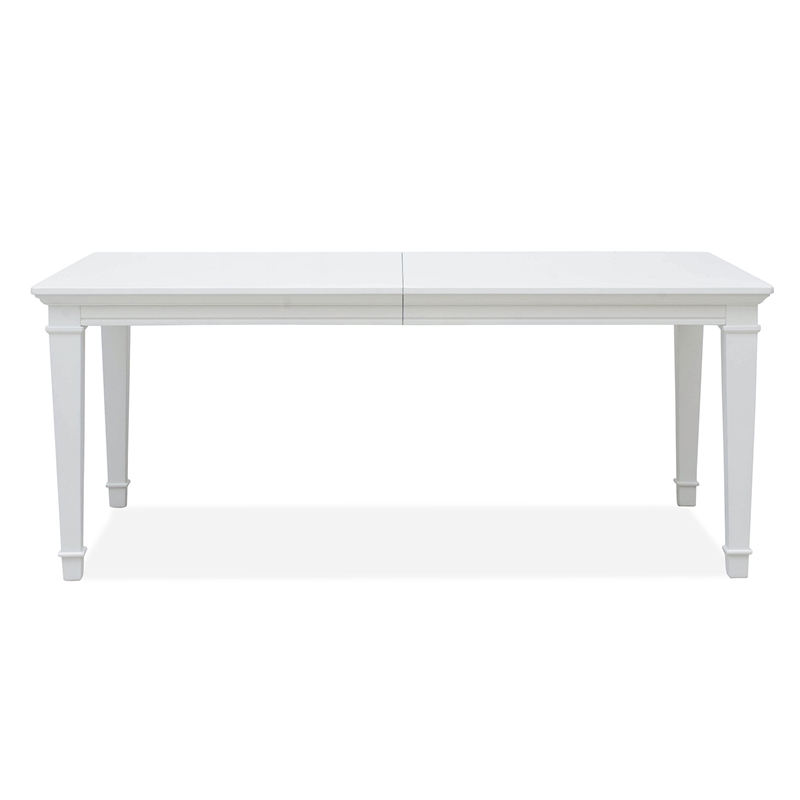 Magnussen Home Charleston White Dove White Extendable Rectangular Dining Table