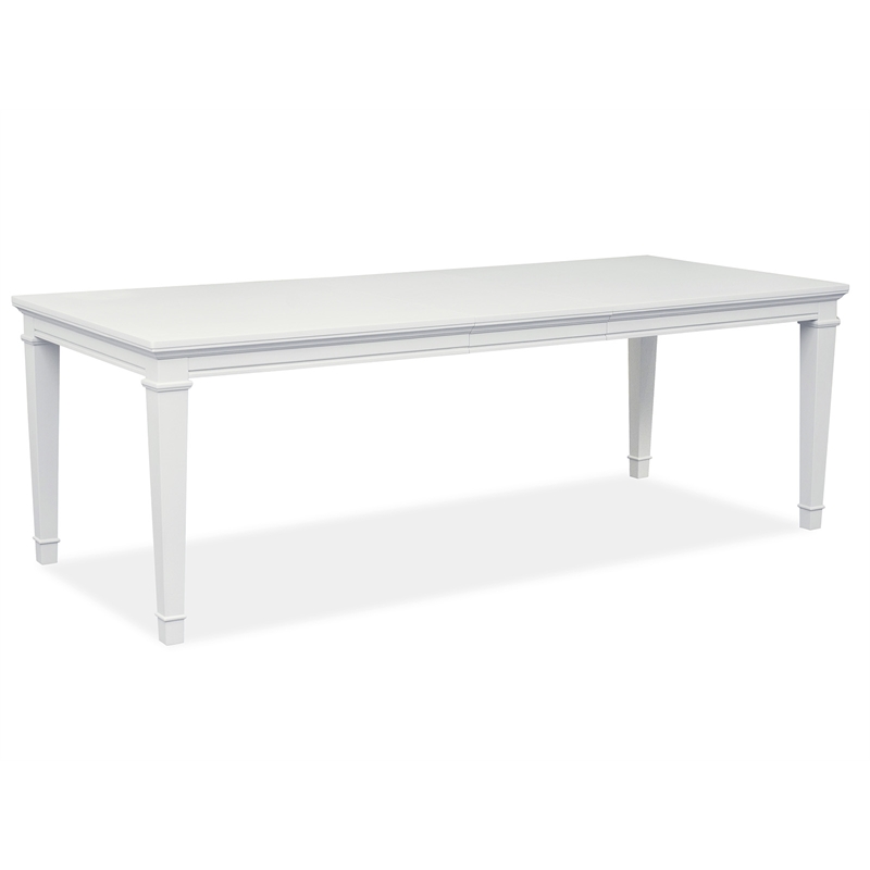 Magnussen Home Charleston White Dove White Extendable Rectangular Dining Table