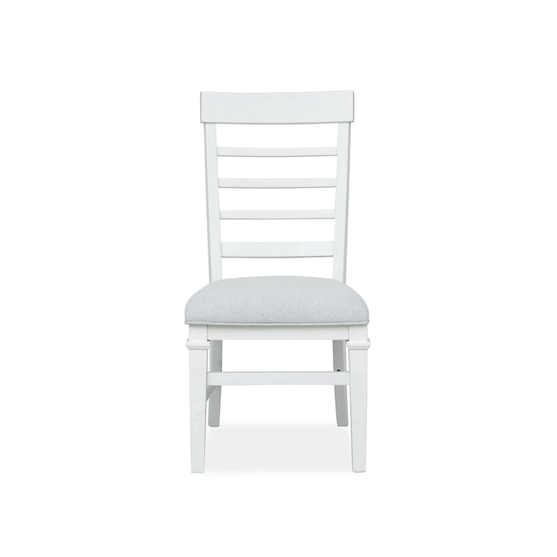 Magnussen Home Charleston White Dove White Upholstered Side Chair Two Pack