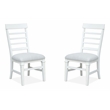 Magnussen Home Charleston White Dove White Upholstered Side Chair Two Pack